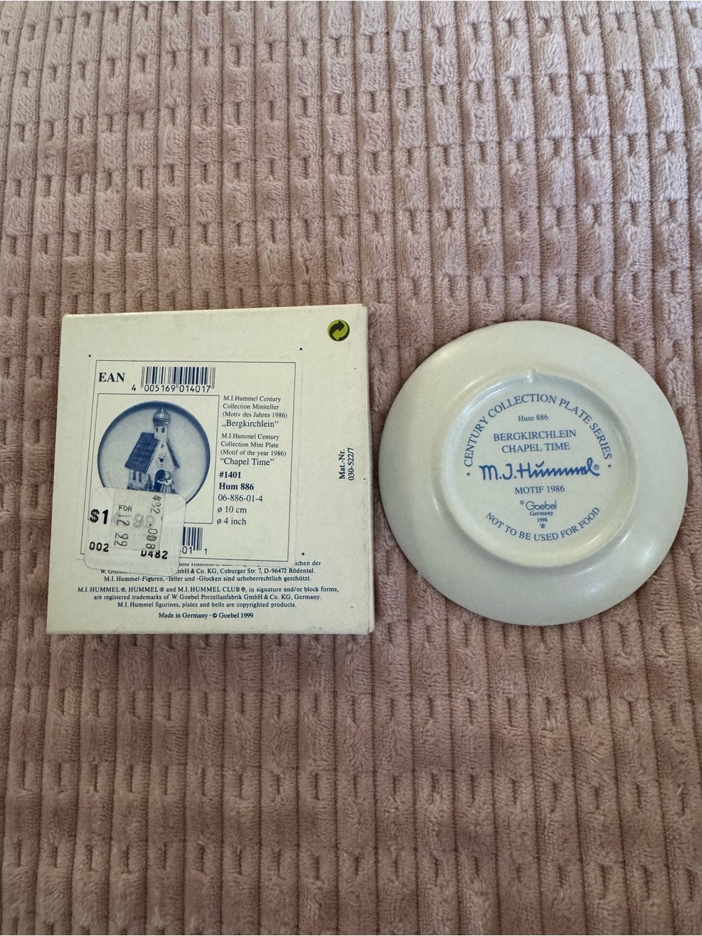 M.J Hummel Mini Plate! - Picture 2 of 2